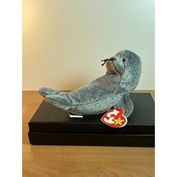 TY Original Beanie Baby Seal SLIPPERY - Picture 1 of 7